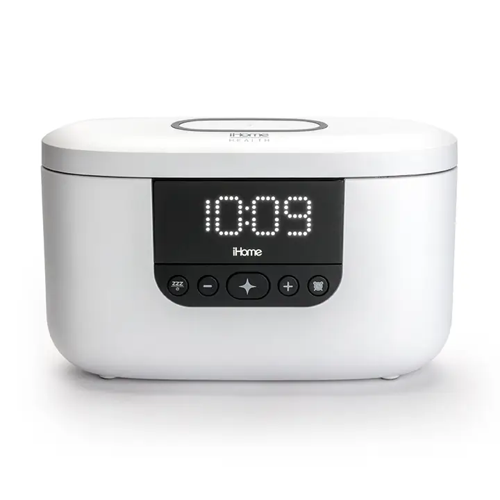 iHome 360° UV-C Sanitizer Alarm Clock with Wireless/USB Charging