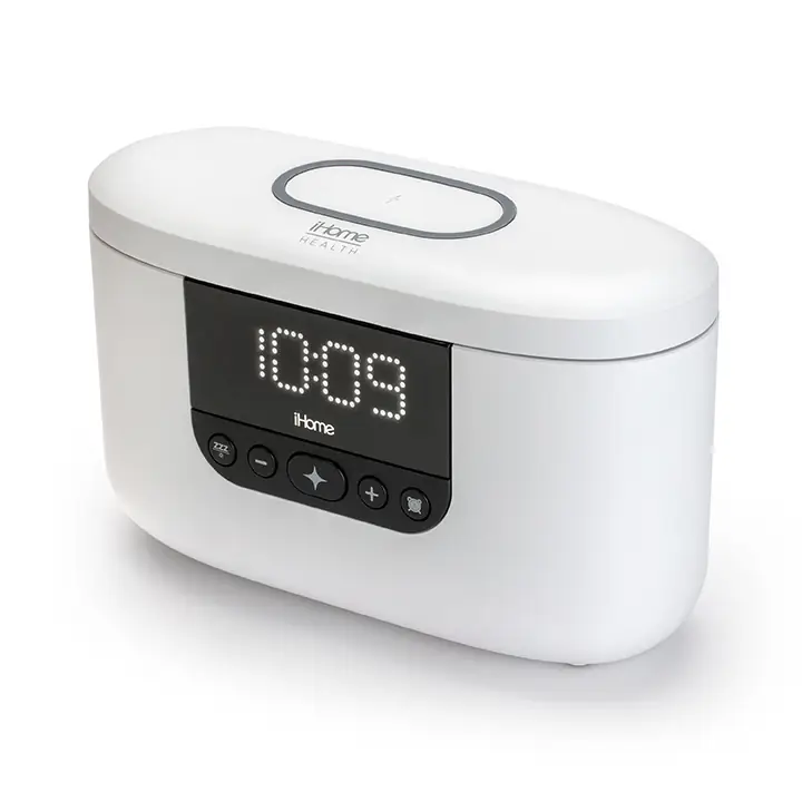 iHome 360° UV-C Sanitizer Alarm Clock with Wireless/USB Charging