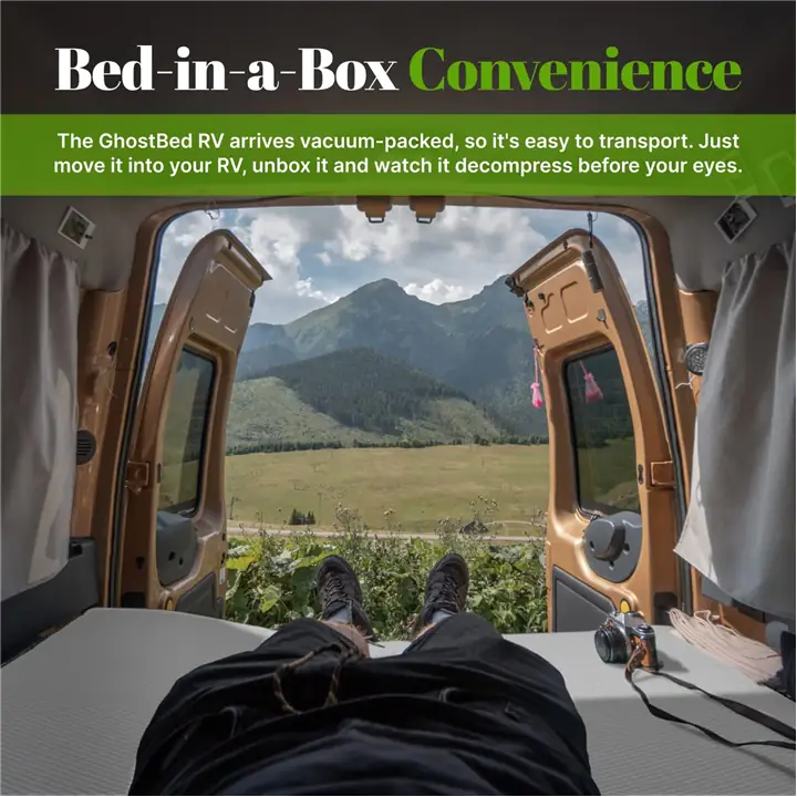 GhostBed 10” RV Mattress - Cool Gel Memory Foam - Short King