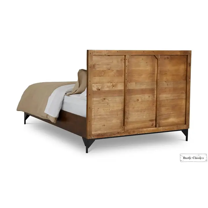 Rustic Classics Blackcomb Queen CoffeeBean Reclaimed Wood Platform Bed