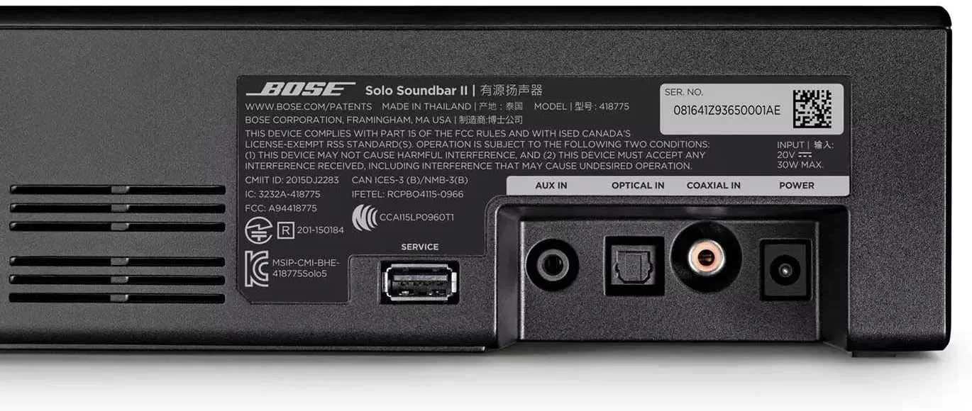 Bose Solo 2.0 ch Soundbar Series II