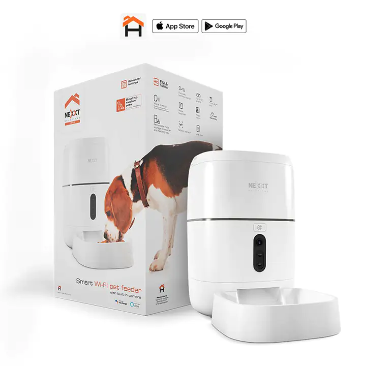 Nexxt Solutions Smart Wi-Fi Pet Feeder with built-in Camera