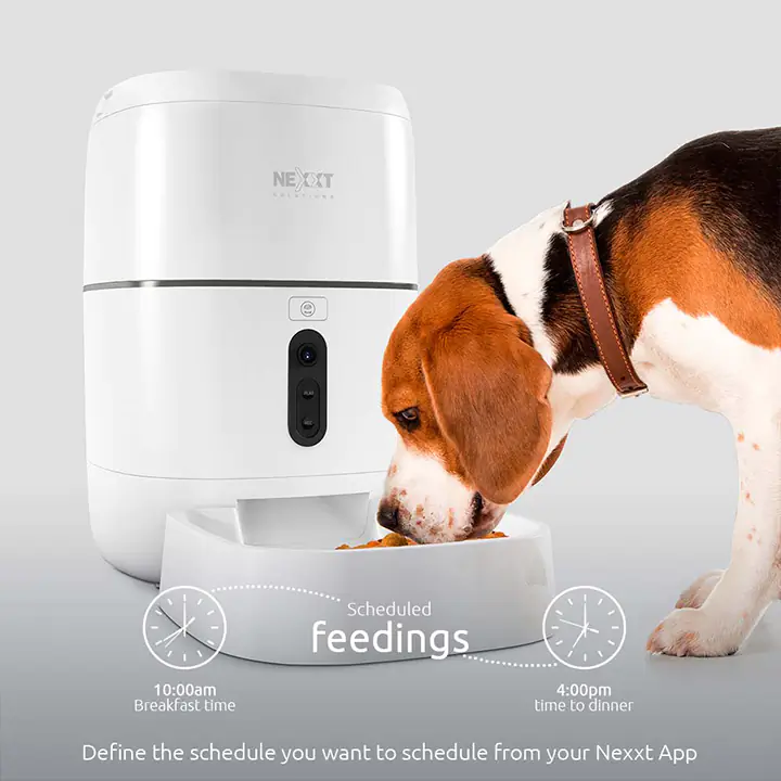 Nexxt Solutions Smart Wi-Fi Pet Feeder with built-in Camera