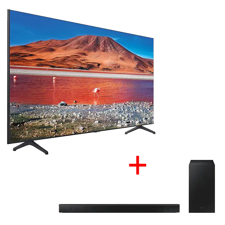 Samsung 70" TU7000 UHD 4K Smart TV & Samsung 2.1 Ch Soundbar HW-B550