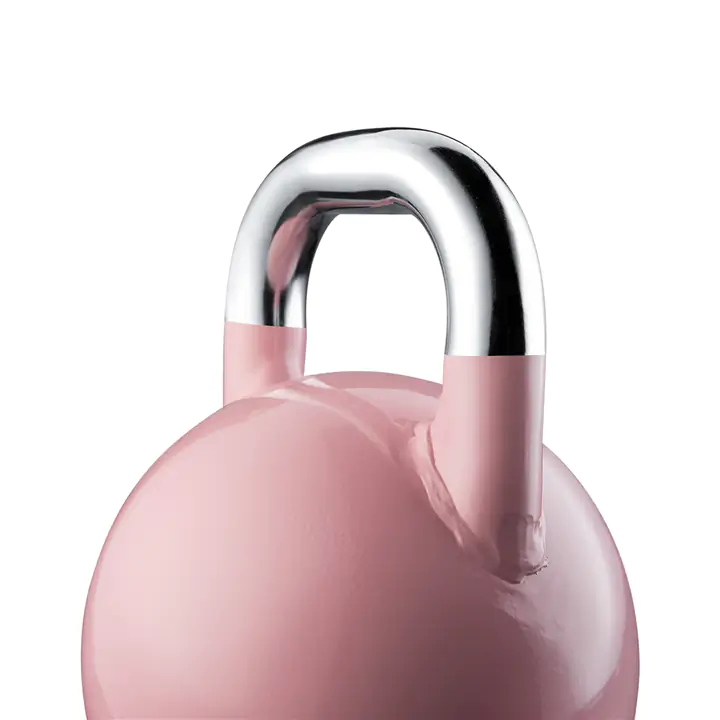 2 Pack VENTRAY HOME 8kg/17.6lbs Cast Iron Fitness Kettlebell  , Pink