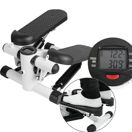 Home Hydraulic Stepper 100kg Load Capacity w/ Arm Resistance Bands