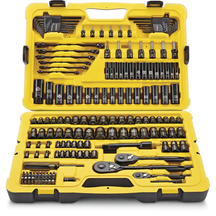 Stanley Professional Grade Black Chrome Socket Set, 183-pc, SAE/Metric