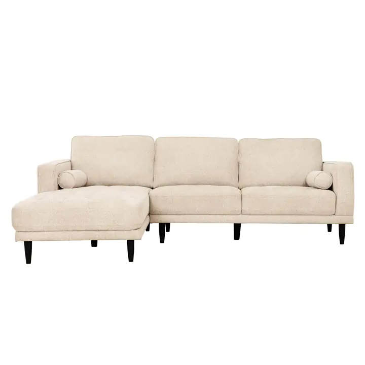 Urban Cali Palm Springs Left Facing Chaise Sectional Sofa in Nora Oat