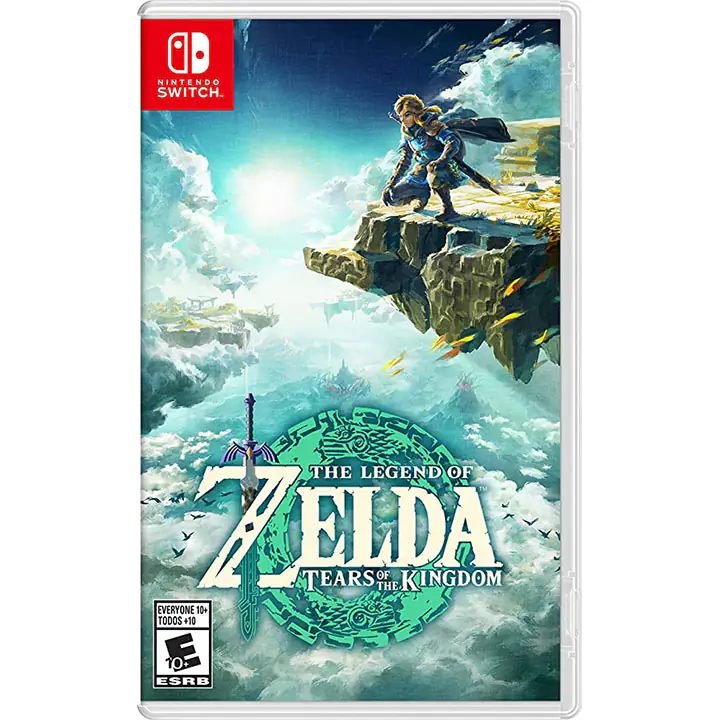 Nintendo Switch Lite Blue + Travel Case & Zelda: Tears of the Kingdom Bundle