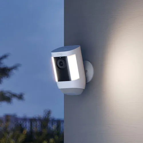 Ring Spotlight Cam Pro Outdoor 1080p IP Camera - White