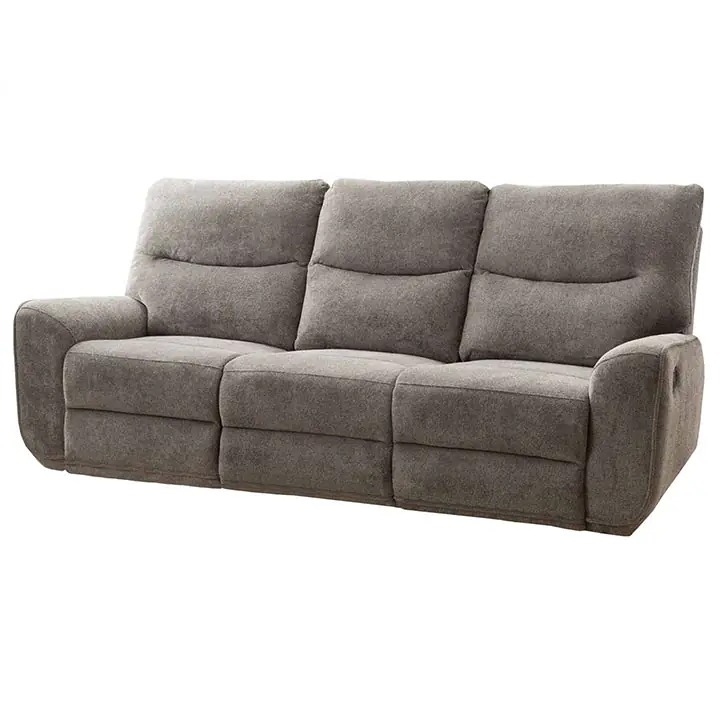 Plush Reclining Sofa in Oatmeal by Lifestyle