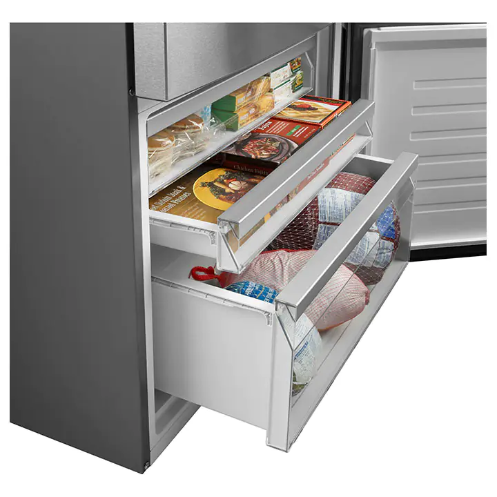 GE® 17.7 Cu. Ft.Counter-Depth Bottom-Freezer Refrigerator - Stainless Steel