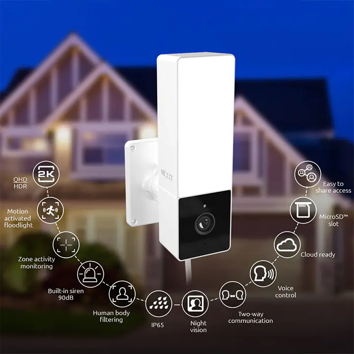 Nexxt Solutions Smart Wi-Fi Mini Floodlight Camera