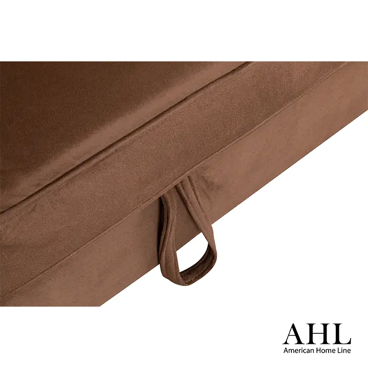 Boswell Storage Sectional in Chocolate
