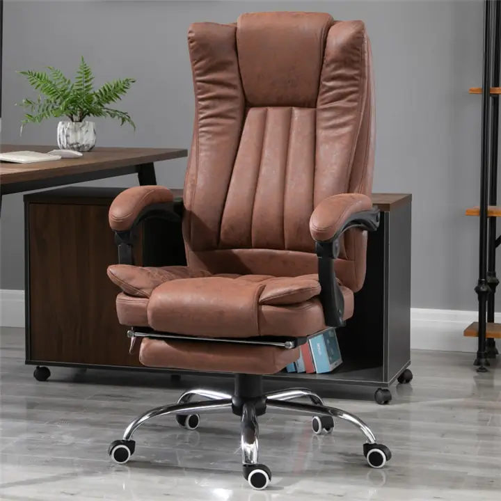 Office Chair 6-point Vibration Massage Chair Micro Fiber Recliner
