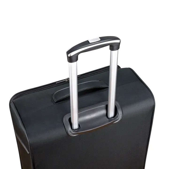Club Rochelier 3 Piece SET Soft Side Luggage with Contrast Handles Bla
