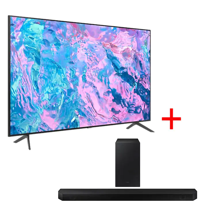 Samsung 50" CU7000 4K UHD Smart TV & Samsung 3.1.2ch Soundbar HW-Q600B