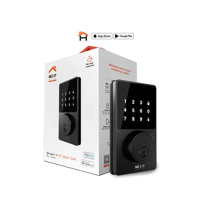 Nexxt Solutions Smart Wi-Fi Door Lock - Black