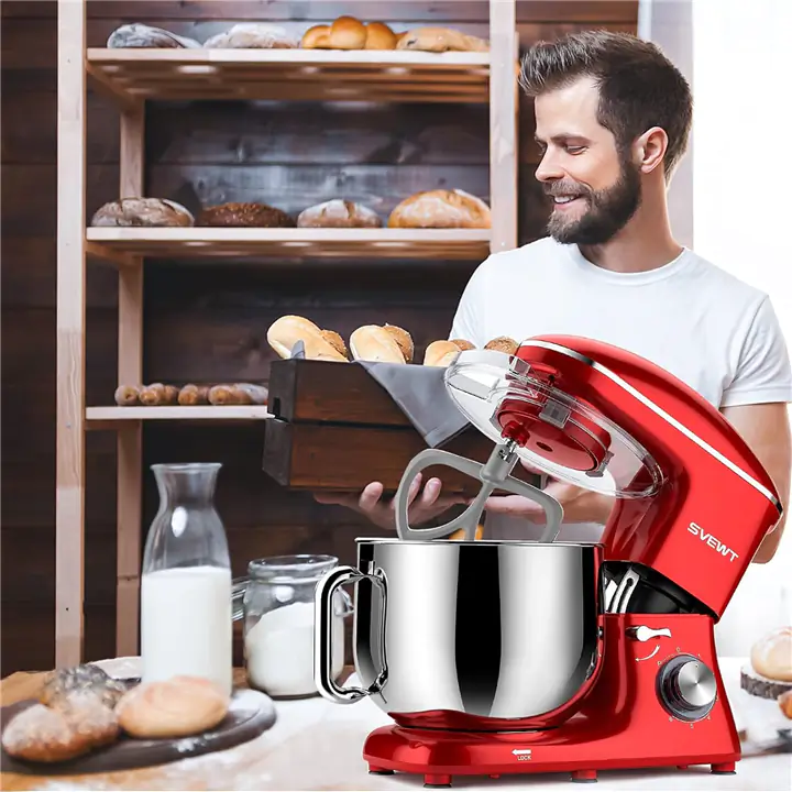 660W 6+1 Speeds Tilt-Head Kitchen Stand Mixer with 8.5-QT
