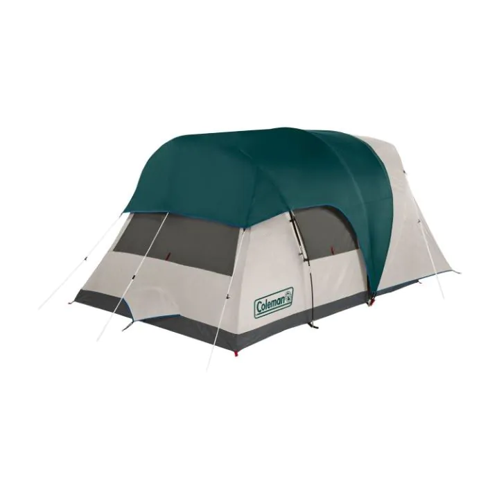 Coleman 4Person Cabin Tent with Screened Porch Evergreen