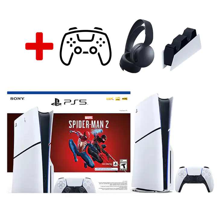 Sony PlayStation 5 PS5 Slim Digital Edition 1TB Console White By FedEx, Video Game Equipments