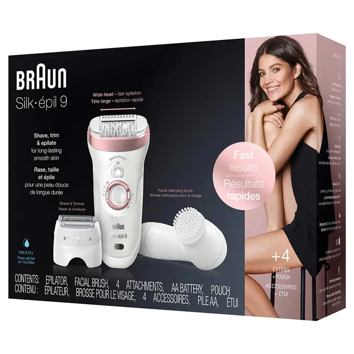 Braun Silk-épil 9 : Shave, Trim & Epilate