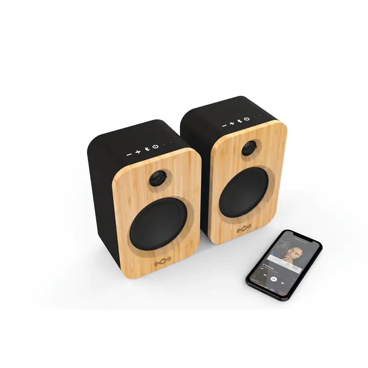 House of Marley Get Together Duo Bluetooth Bookshelf Speakers