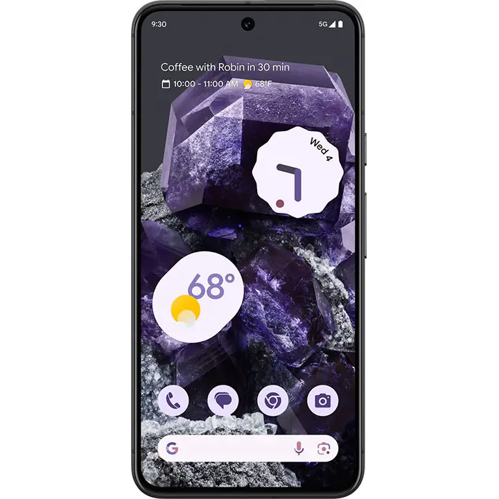 Google Pixel 8 6.2” 128GB (Unlocked) - Obsidian Black (Google Tensor G3/8GB/128GB/Android)