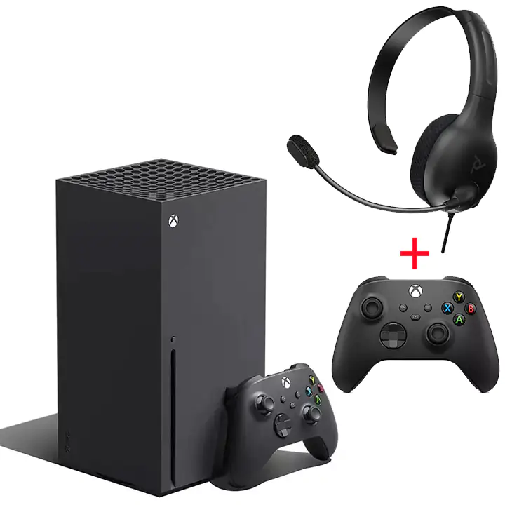 Xbox Series X 1TB with PDP LVL30 Wired Chat Headset Gaming Bundle