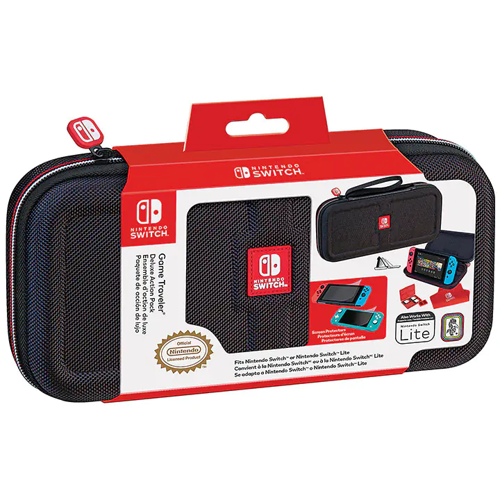 Nintendo Switch™ Red/Blue Console, Travel Case + Game Bundle