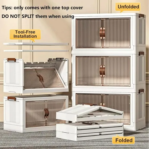 5 Tier Stackable Storage Shelf Closet Organizer