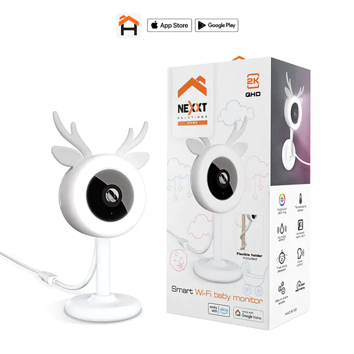 Nexxt Smart Wi-Fi Baby Monitor