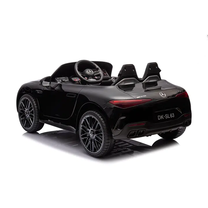 24V Luxury Black Mercedes Benz SL63 Ride-On Car for Kids 4WD with Prem