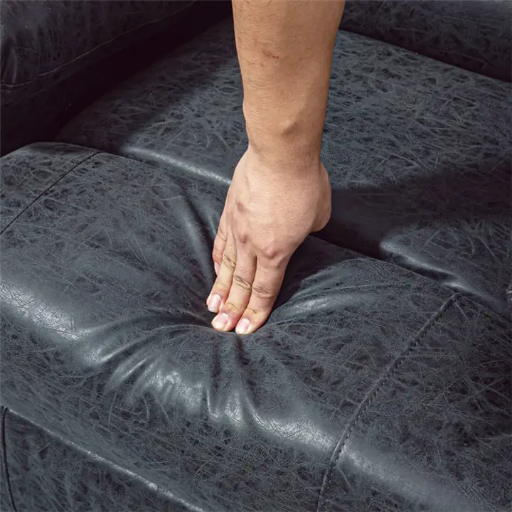 Thick Foam Stylish Manual Recliner, PU Leather, Spring System