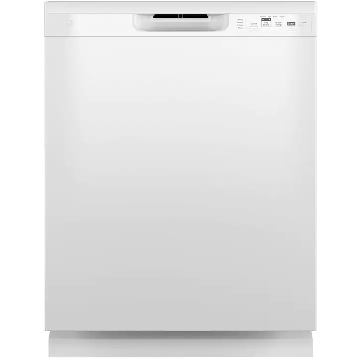 GE 24" Built-In Front Control Dishwasher - White