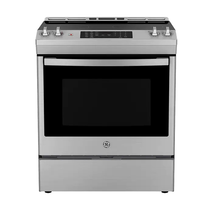 GE 30” Slide-In Electric Convection Range - Stainless Steel