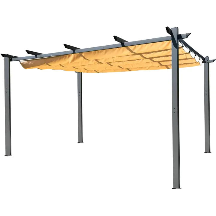 Outdoor Pergola Canopy with Sunproof, Waterproof Shade,10’ x 13’