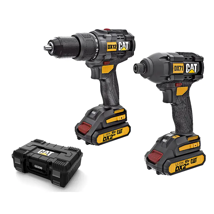 CAT 18V Brushless Hammer Drill & Impact Driver Kit