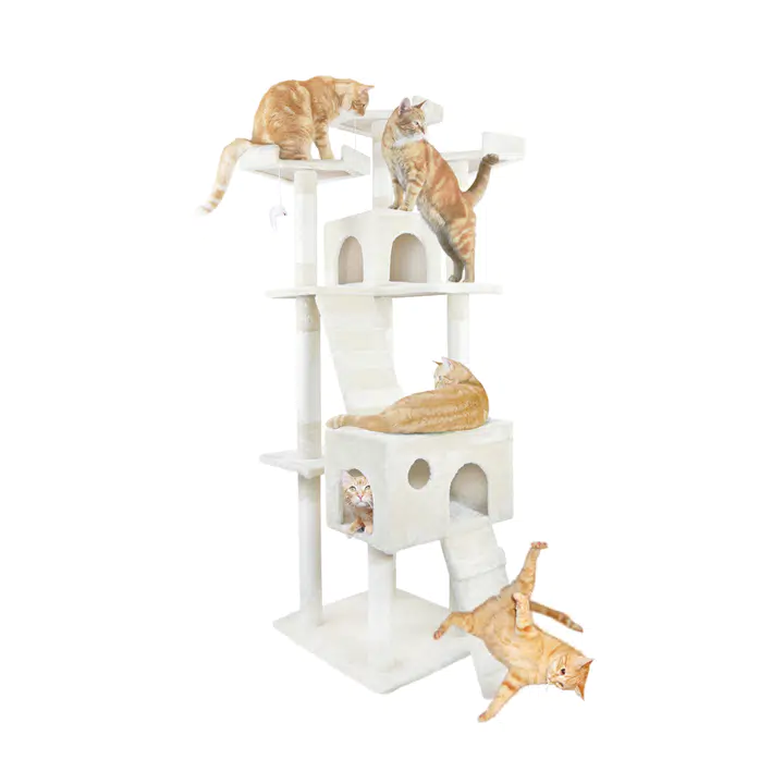 iPet 71“ Cat Tree Condo Five Tier Scratcher Cat Furniture Pet House Ca