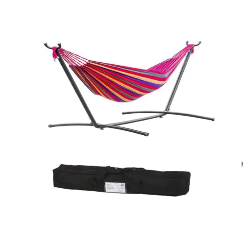 Two People Hammock with Stand (Red)