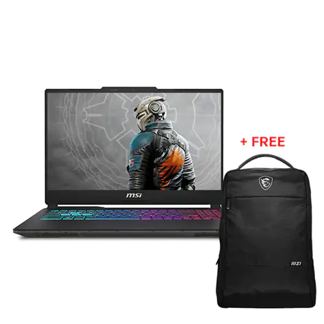 MSI Cyborg 15.6" RTX 3050 Gaming Laptop + FREE MSI Backpack