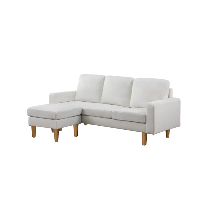 Urban Cali Hillsborough Sectional Sofa with Reversible Chaise in White