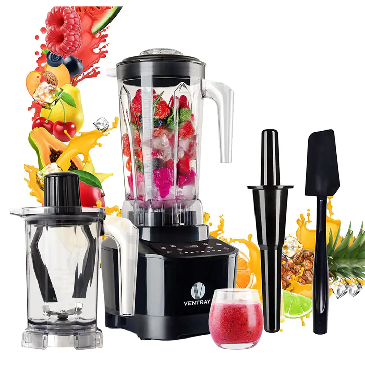 Ventray Countertop Blender and Dry Grind Jar Bundle
