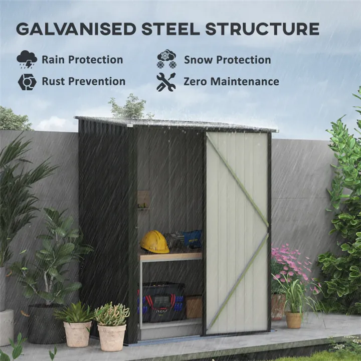 Garden Gear Shed - Black