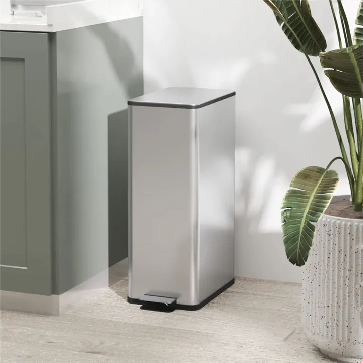 Silent Touch Trash Can