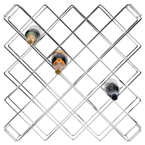 45 Bottle Wine Rack with 3.5' Compartments