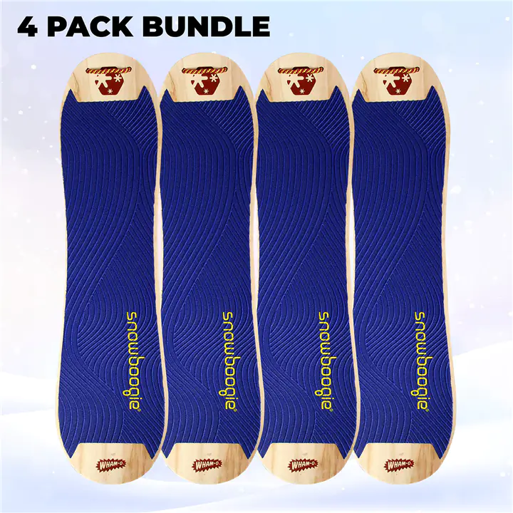 Wham-O 42' Wooden Kids Snowboard, Blue - 4 Pack