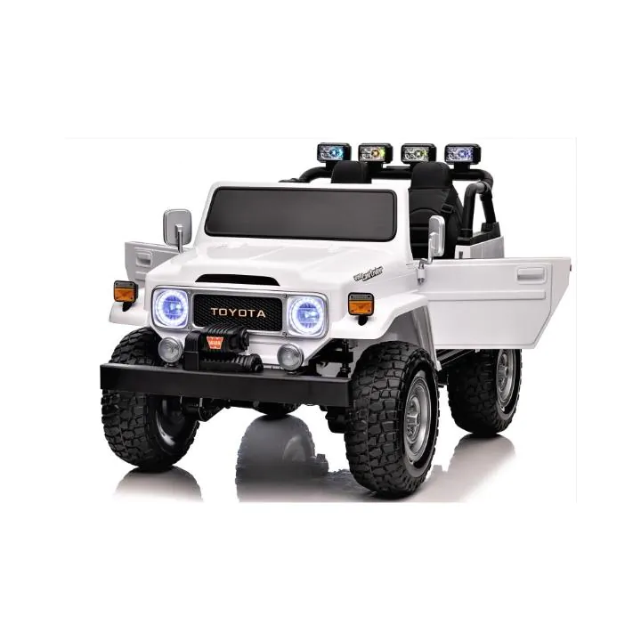 KidsVIP Toyota LC 2-Seater 24V 4x4 Truck w. Rubber Wheels & Remote