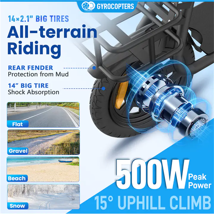 Gyrocopters Zeno Electric Scooter , UL2272 approved , Speed 25km/h