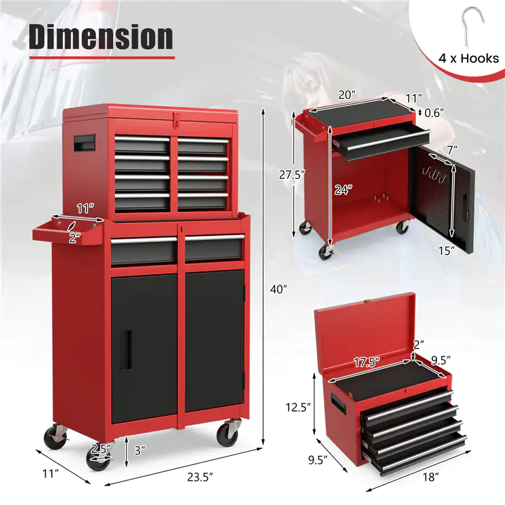 5-Drawer Rolling Tool Chest